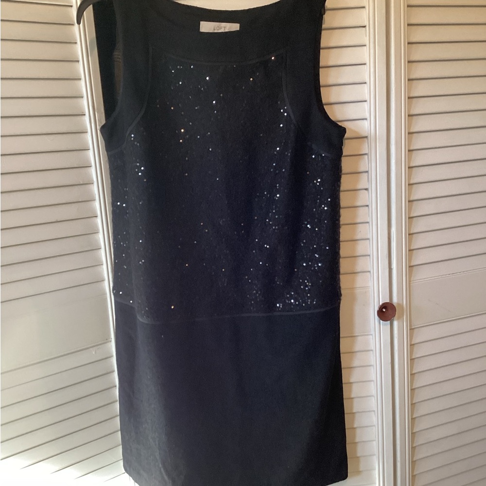Vintage Loft Ladies beaded black cocktail dress, size 12
